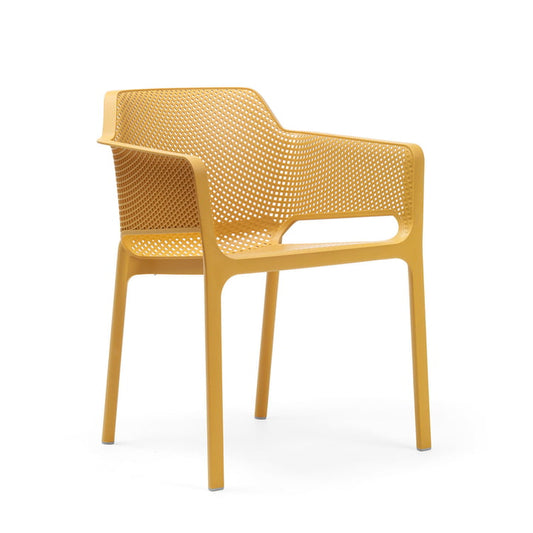 Net Armchair Senape